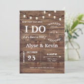 Kerstverlichting op boerderijhout I DO BBQ Kaart (Staand voorkant)