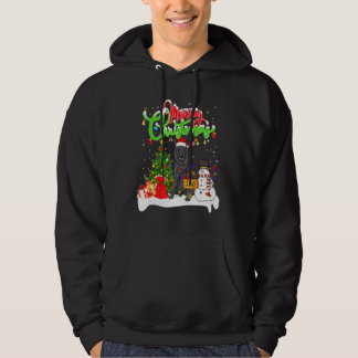 Kerstverlichting overeenkomend met Kerstman Belgis Hoodie
