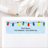 Kerstverlichting retourneren adreslabels etiket (Insitu)