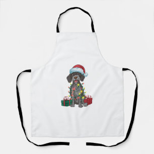 Kerstverlichting Santa Duitse Wirehaired Pointer D Schort