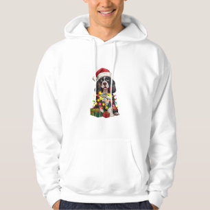Kerstverlichting Santa Hat Alaskan Malamute Dog Ch Hoodie