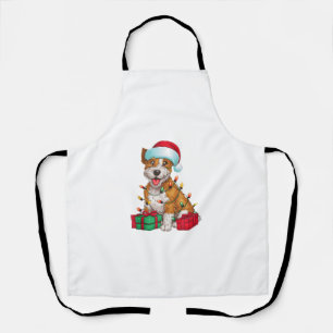 Kerstverlichting Santa Hat Cardigan Welsh Corgi Do Schort