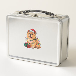 Kerstverlichting Santa Hat Chow Chow Dog Kerstmis
