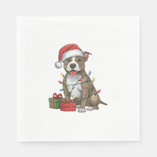 Kerstverlichting Santa Hat Pitbull Terrier Dog Chr Servet