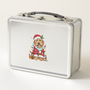 Kerstverlichting Santa Labradoodle Hond Kerstmis