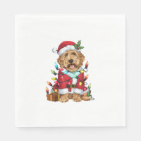 Kerstverlichting Santa Labradoodle Hond Kerstmis
