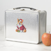 Kerstverlichting Santa Welsh Corgi Dog Christmas (In situ)