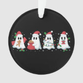 Kerstverlichting Schattige Ghost Xmas Boo Ornament (voorkant)
