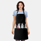 Kerstverlichting Schattige Ghost Xmas Boo Schort (Gedragen)