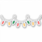 kerstverlichting sticker (Voorkant)