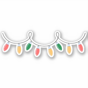 kerstverlichting sticker