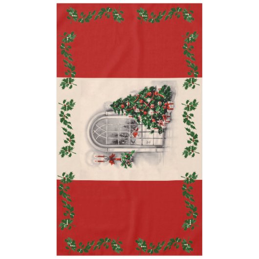 Kerstverlichting Tafelkleed (Voorkant)