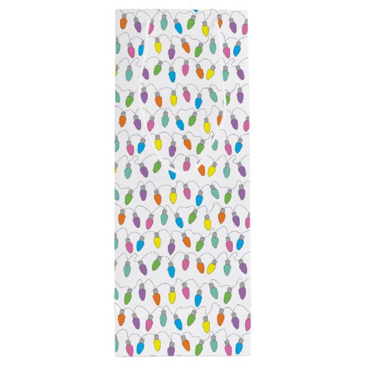 kerstverlichting wijn cadeautas (Achterkant)