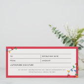 Kerstverlichting Zakelijke cadeaubon (Staand voorkant)