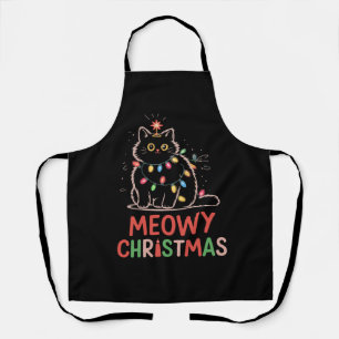 Kerstverlichting Zwarte Kat Pijama Schort
