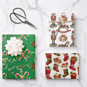 Kerstverpakkingen inpakpapier vel