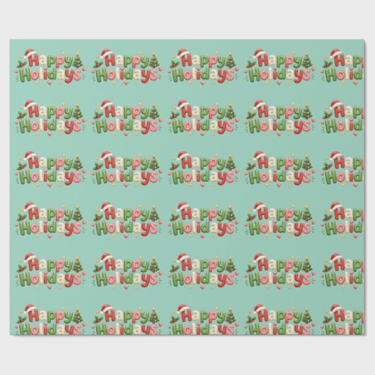 Kerstverpakkings papier (Vlak)