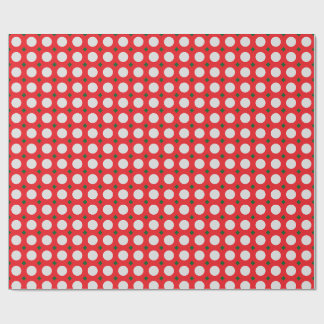 Kerstverpakkings papier met polka dots