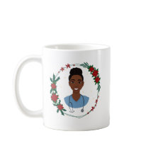 Kerstverpleegster mok, gepersonaliseerd cadeau voo