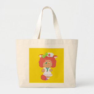 Kerstverpleegster Neko - Gele Jumbo Canvas tas