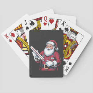 Kerstverpleegster Xmas Verpleegkundige Zorgverlene Pokerkaarten