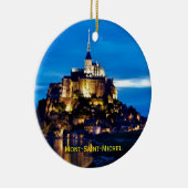 Kerstversieel van Mont-Saint-Michel Keramisch Ornament (Rechts)