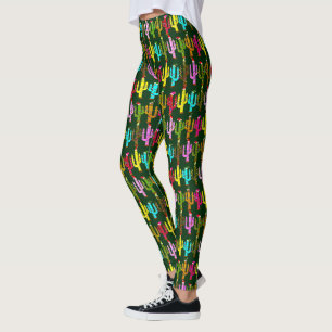 Kerstversierde Cactus Kerstmis Leggings