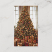 kerstversierder visitekaartje (Achterkant)