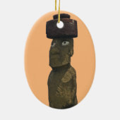 Kerstversiering 1 Moai Keramisch Ornament (Achterkant)