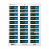 kerstversiering 2 etiket (Full Sheet)
