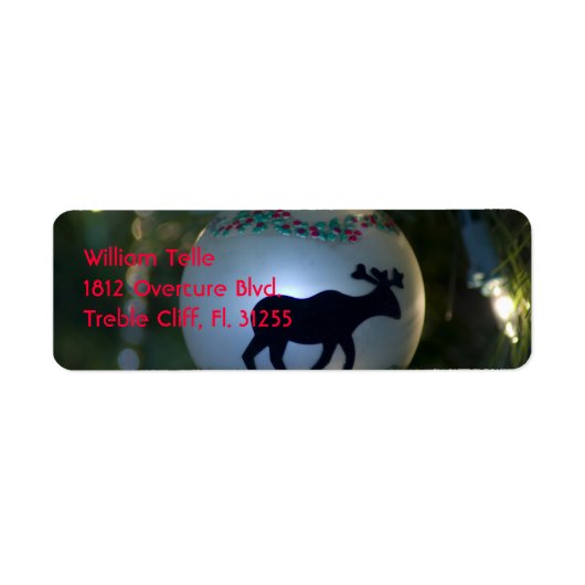 Kerstversiering 4 etiket (Voorkant)