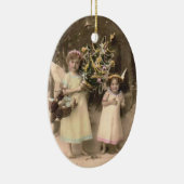 Kerstversiering  Angels Foto Keramisch Ornament (Rechts)