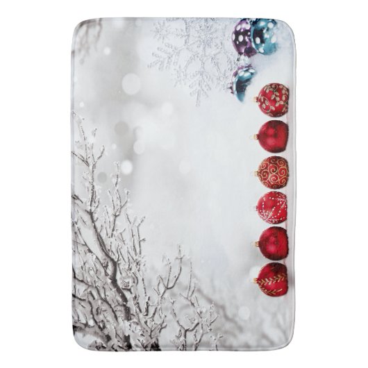 kerstversiering badmat (Voorkant Verticaal)