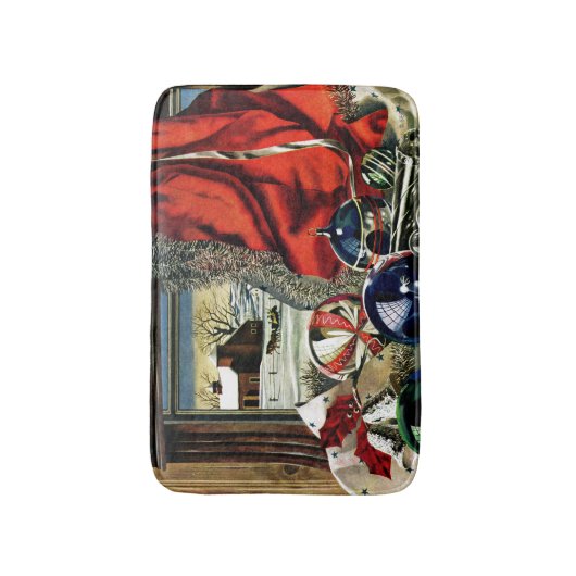 kerstversiering badmat (Voorkant Verticaal)