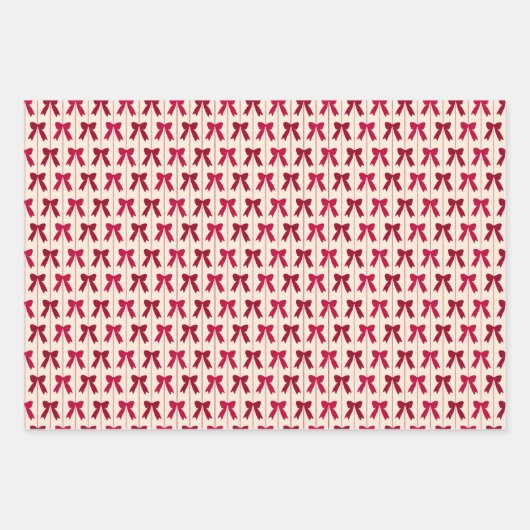 Kerstversiering, bogen en kerstman in rood inpakpapier vel (Voorkant 2)