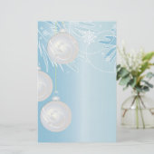 kerstversiering briefpapier (Staand voorkant)