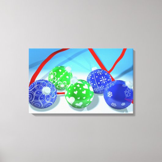 kerstversiering canvas afdruk (Voorkant)