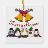 Kerstversiering Cavia's Keramisch Ornament (Voorkant)