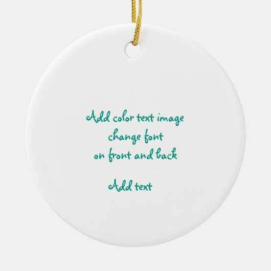 kerstversiering door Bonhovey voegt afbeelding/tek Keramisch Ornament (Voorkant)