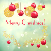 Kerstversiering en sneeuw raamsticker (Vel 3)