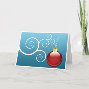 kerstversiering Fancy elegant stijlvol blanco Feestdagen Kaart