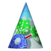 kerstversiering feesthoedjes (Links)