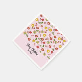 kerstversiering Festive Greenery Pink Servet (Hoek)