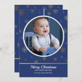 Kerstversiering Foto Kerstkaart (Voorkant / Achterkant)