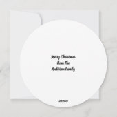 Kerstversiering Fotosjabloon Vakantie Kaart (Achterkant)