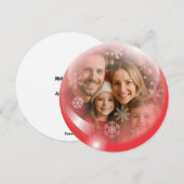 Kerstversiering Fotosjabloon Vakantie Kaart (Voorkant / Achterkant)