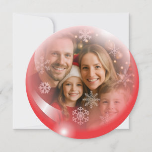 Kerstversiering Fotosjabloon Vakantie Kaart