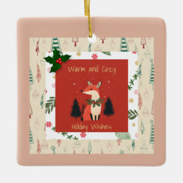 Kerstversiering Gepersonaliseerde Gezellige Wensen Keramisch Ornament