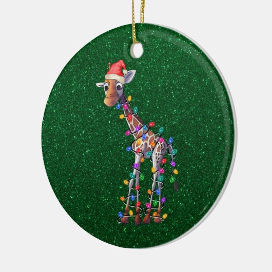 kerstversiering Giraffe Keramisch Ornament (Links)