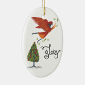 kerstversiering "Glory" Keramisch Ornament (Rechts)